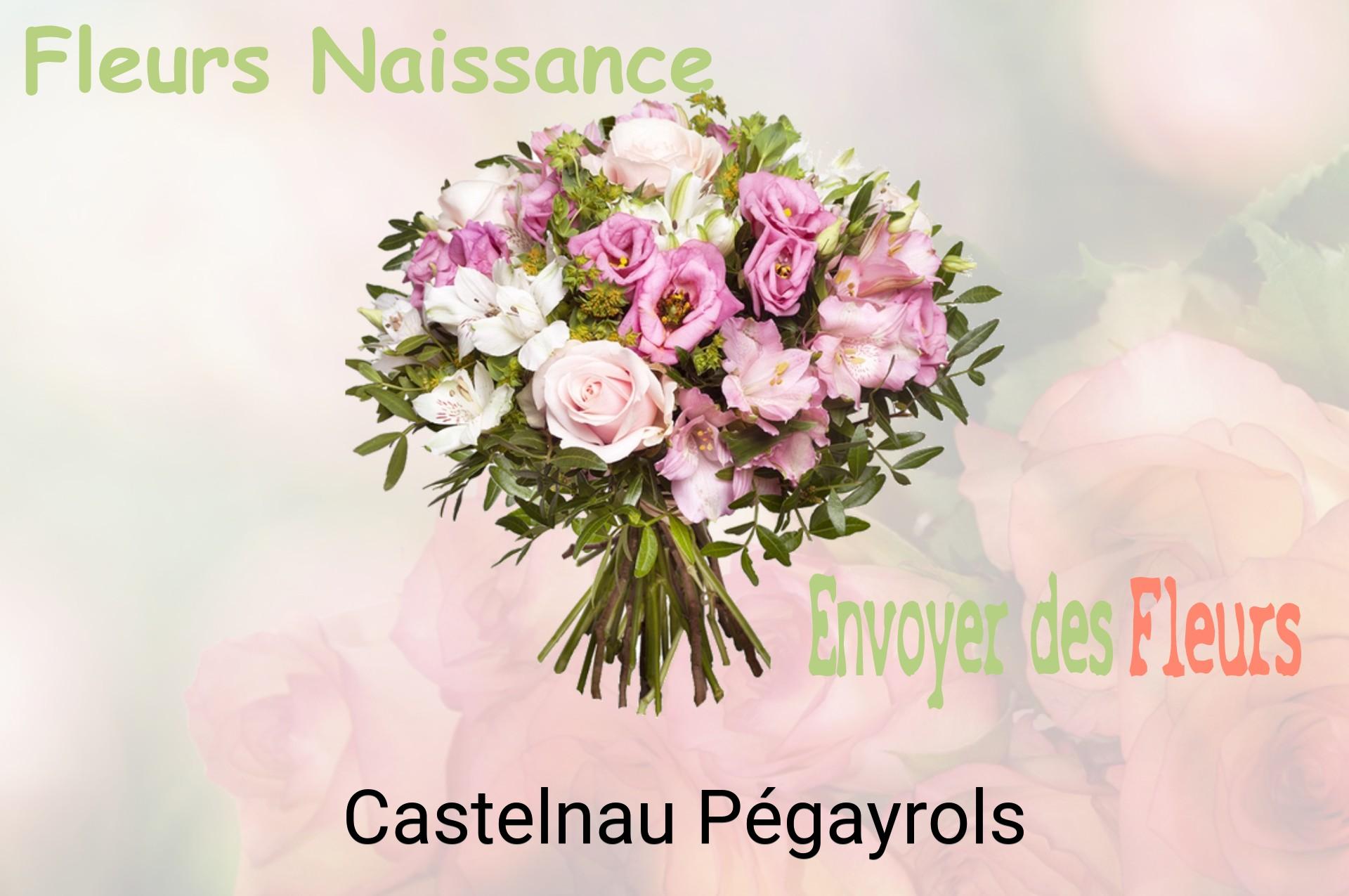 Bouquet de fleurs de naissance livré à Castelnau-Pégayrols